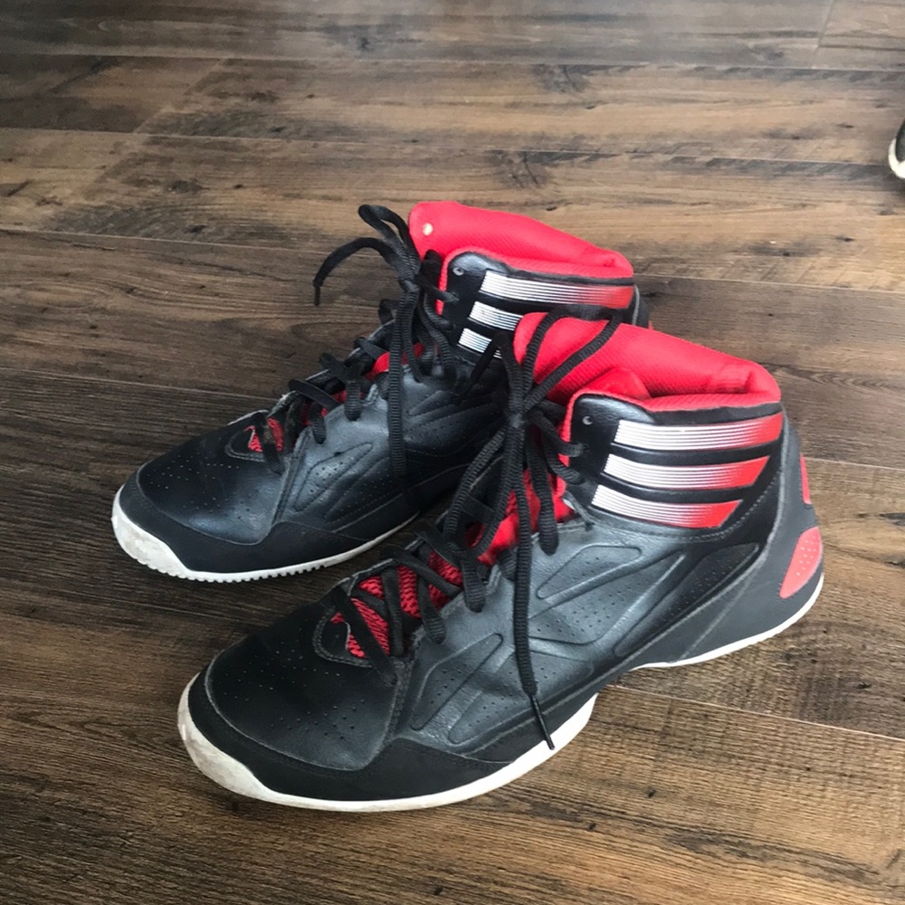 Adidas Basketball Shoes 11 red black